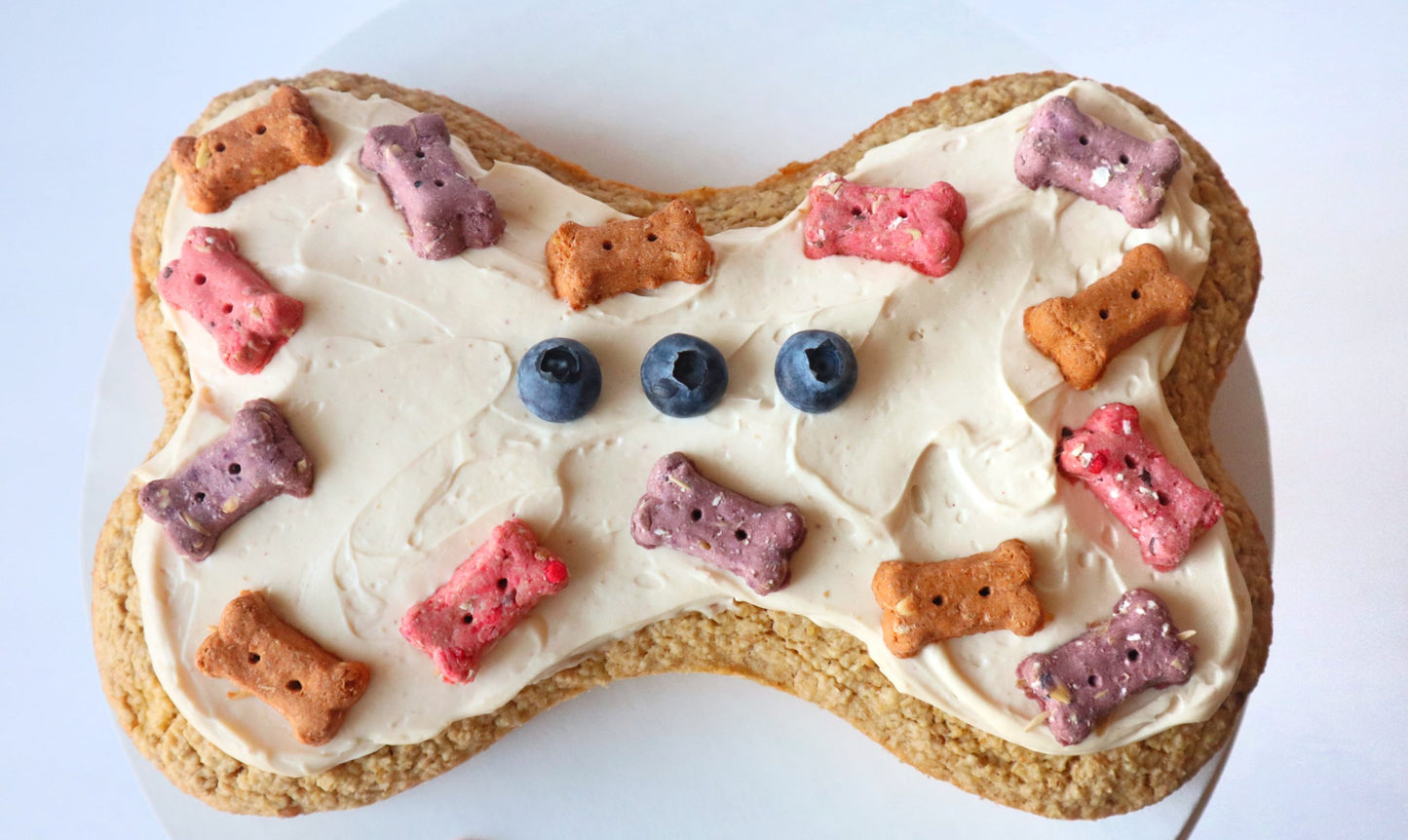 Dog Bone Birthday Cake