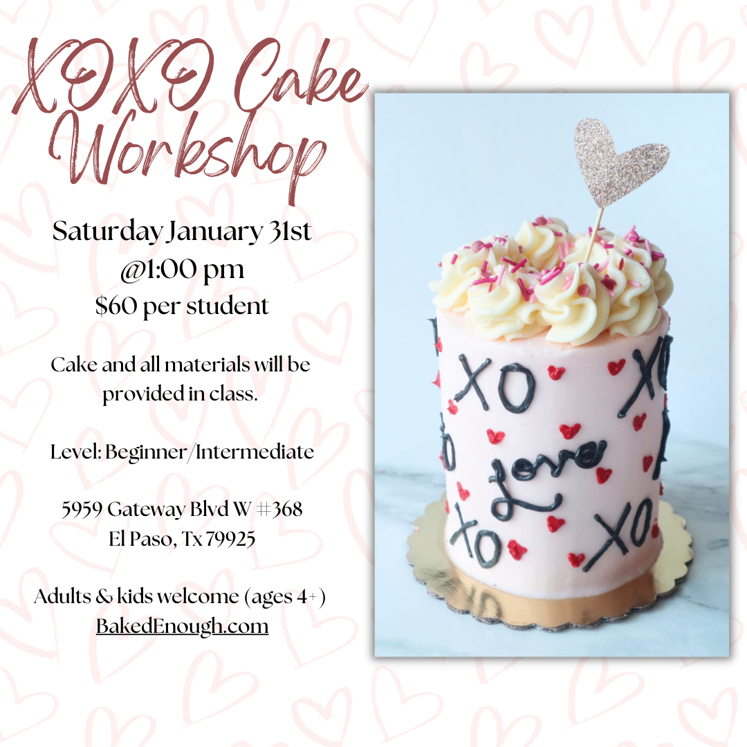 XOXO Cake Workshop | Saturday January 31st