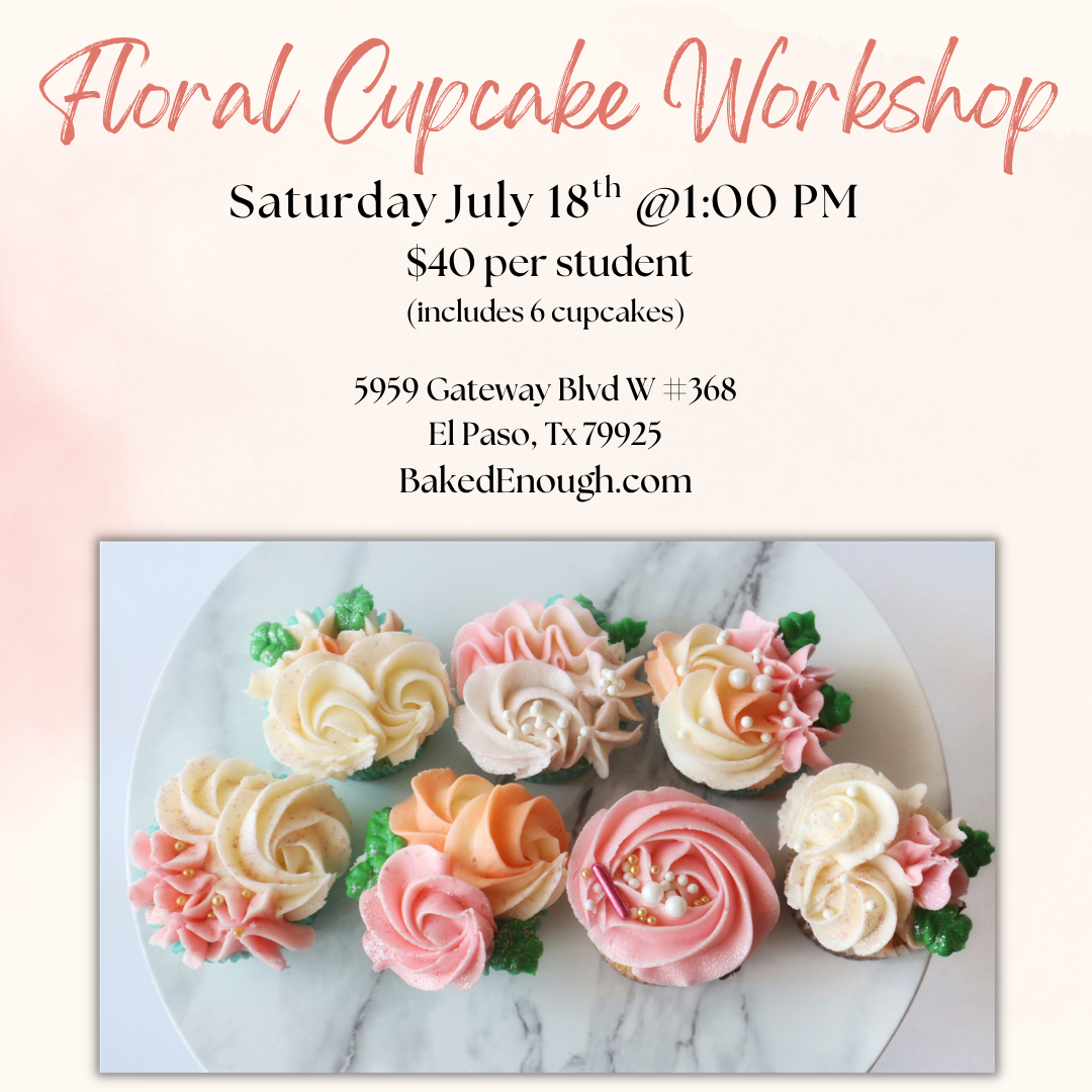 Floral Cupcake Class | Saturday July 18th