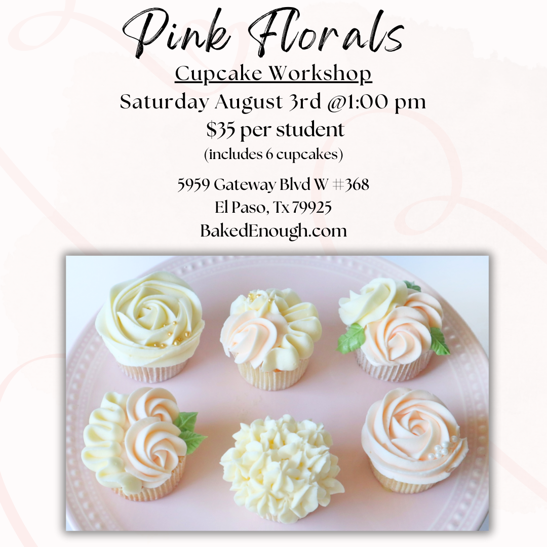 Floral Cupcake Workshop | Saturday August 3rd