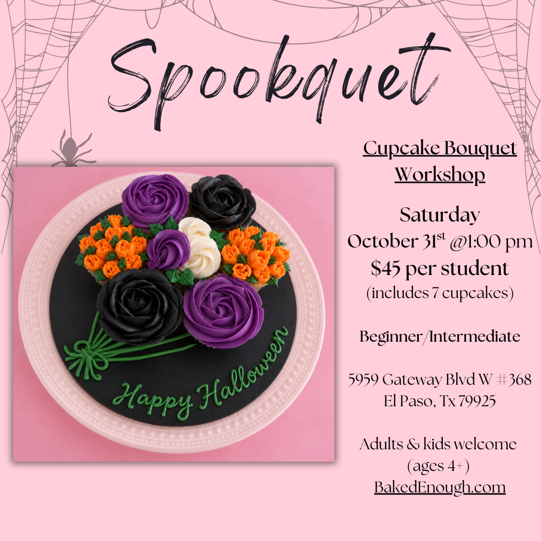 Halloween Cupcake Bouquet Workshop | Saturday October 31st