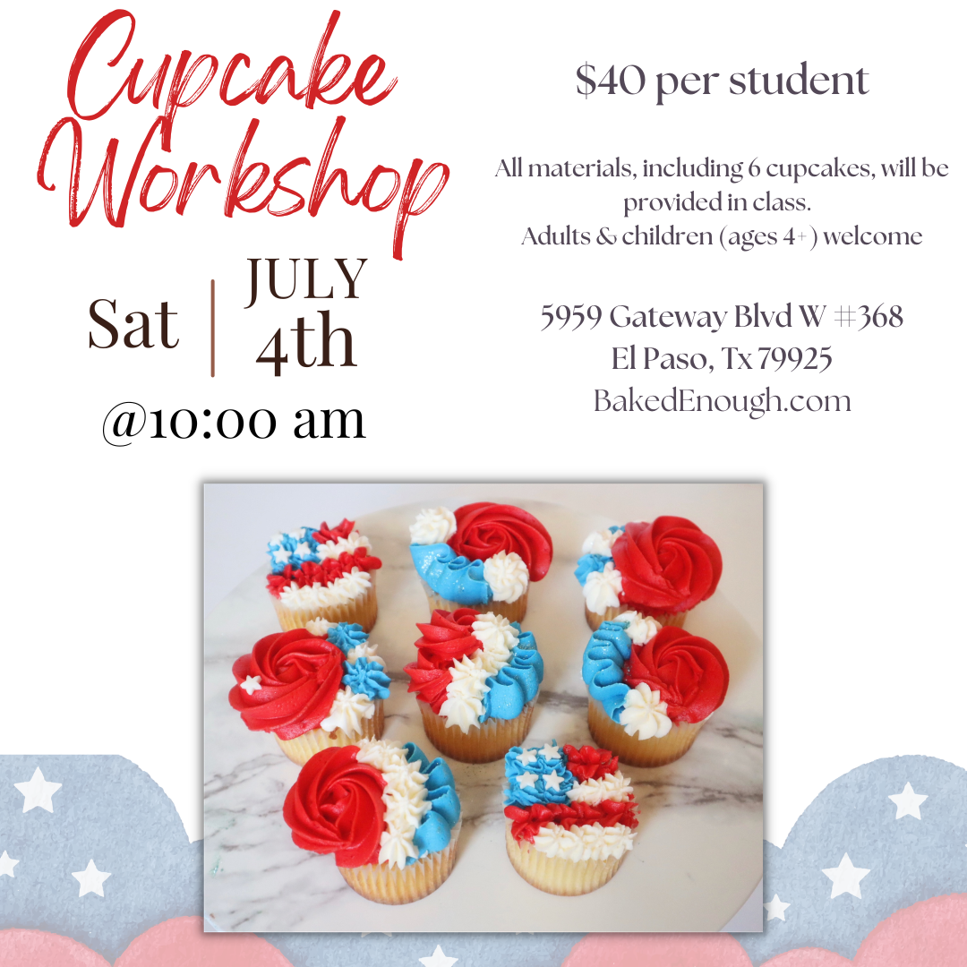 Patriotic Cupcake Class | Saturday July 4th
