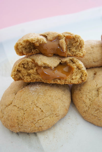 Churro & Dulce de Leche Stuffed Cookies
