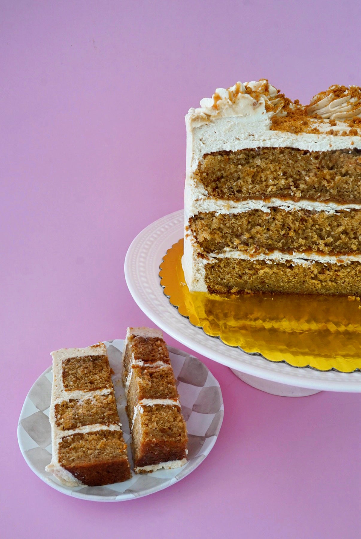 Biscoff Salted Caramel Cake