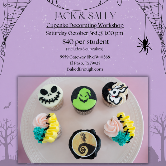 Jack & Sally Cupcake Workshop | Saturday October 3rd