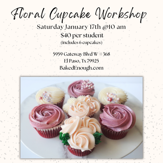 Floral Cupcake Workshop | Saturday January 17th @10:00 am