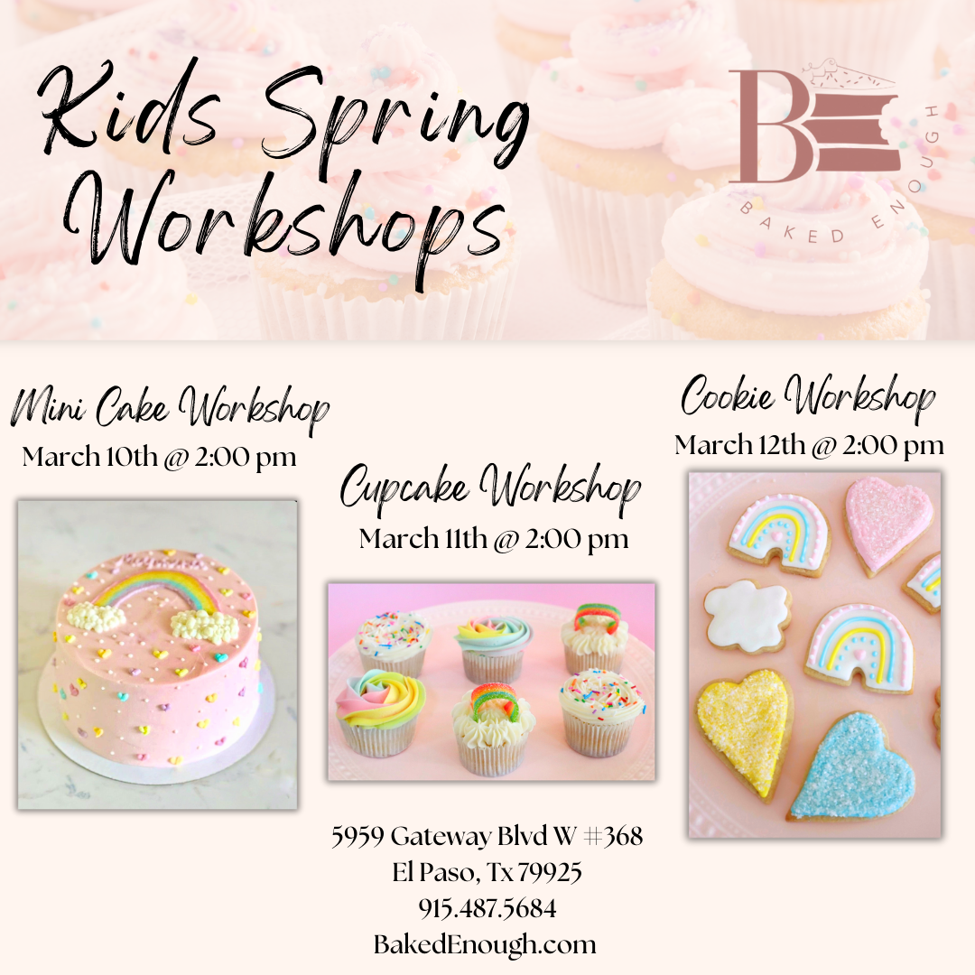 Kids Spring Break Workshops | March 10th, 11th & 12th