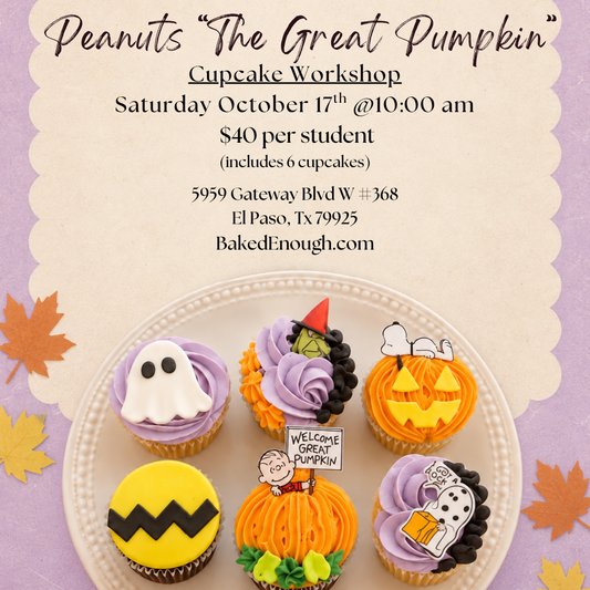 Peanuts "The Great Pumpkin" Cupcake Workshop | Saturday October 17th