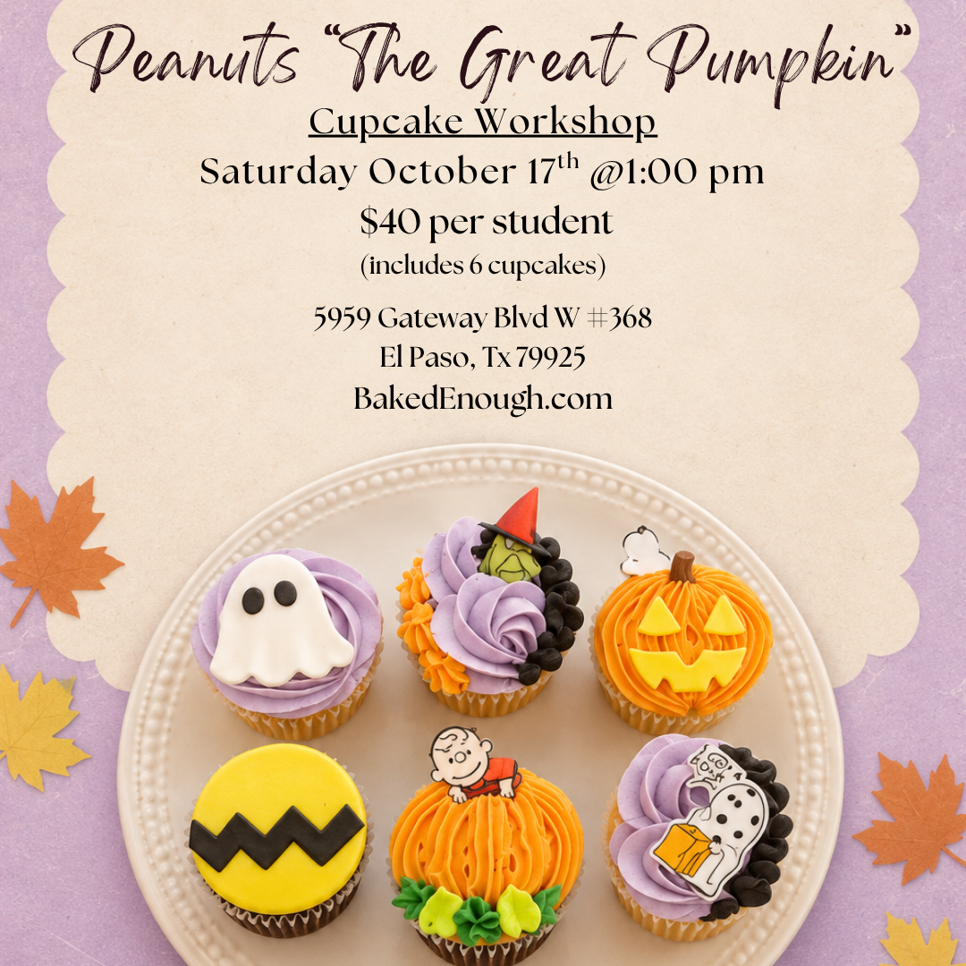 Peanuts "The Great Pumpkin" Cupcake Workshop | Saturday October 17th