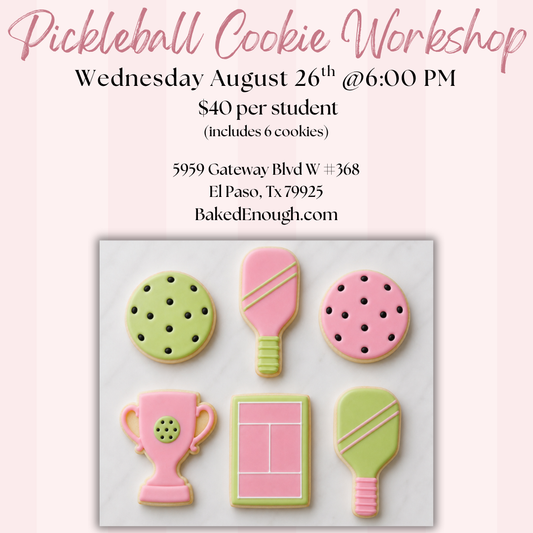 Pickleball Cookie Workshop | Wednesday August 26th @6pm