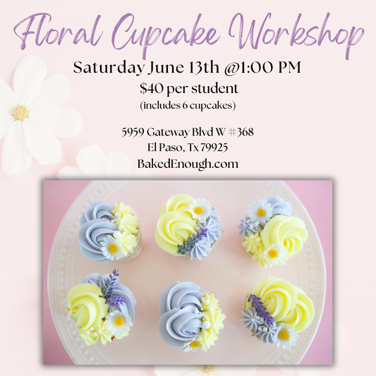 Floral Cupcake Workshop | Saturday June 13th