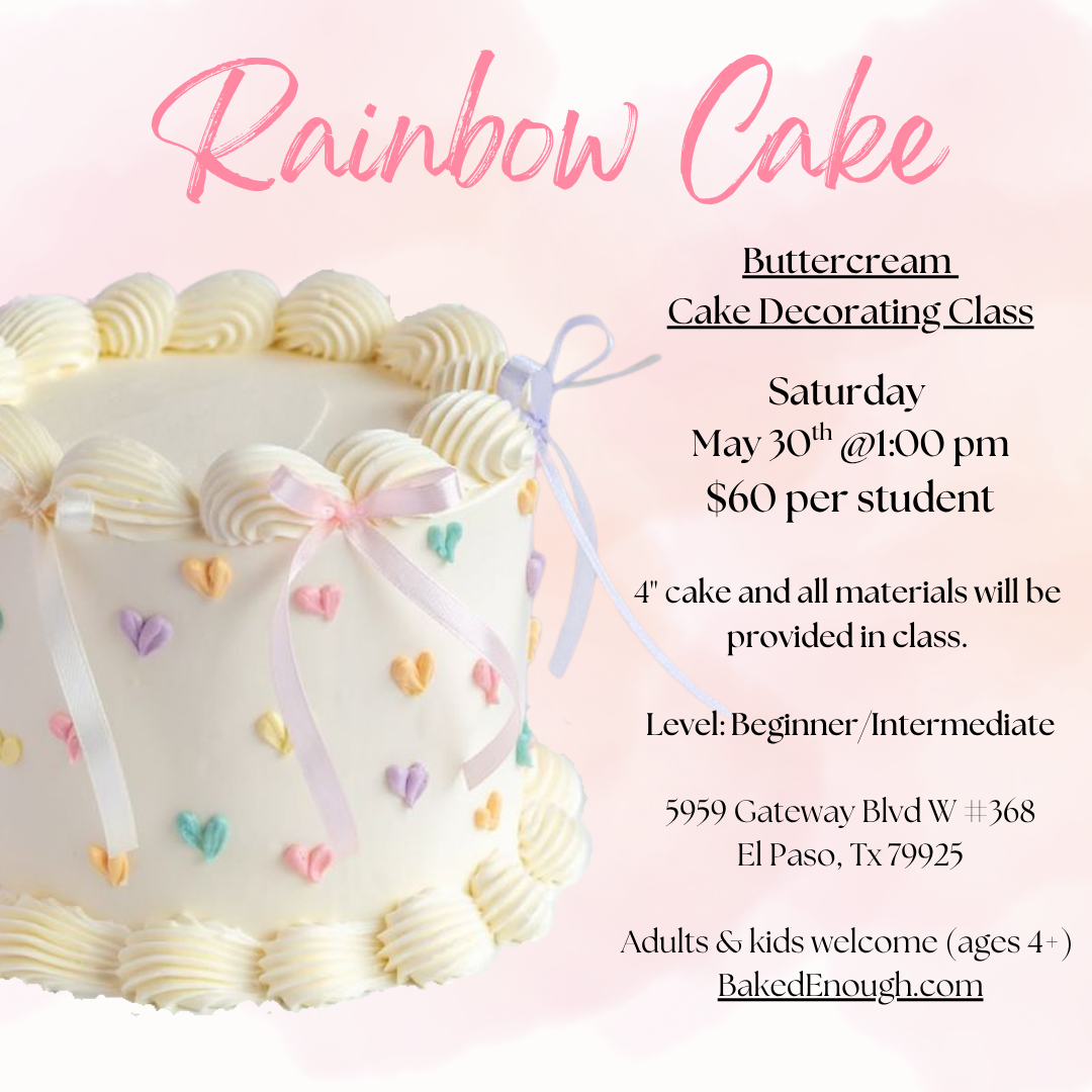 Rainbow Cake Workshop | Saturday May 30th