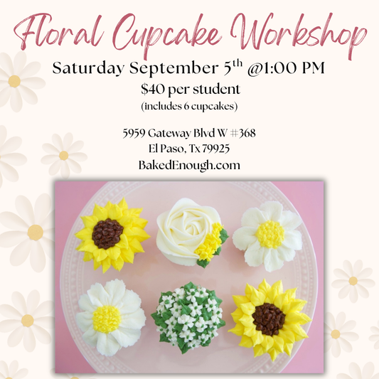 Sunflower Cupcake Class | Saturday September 5th